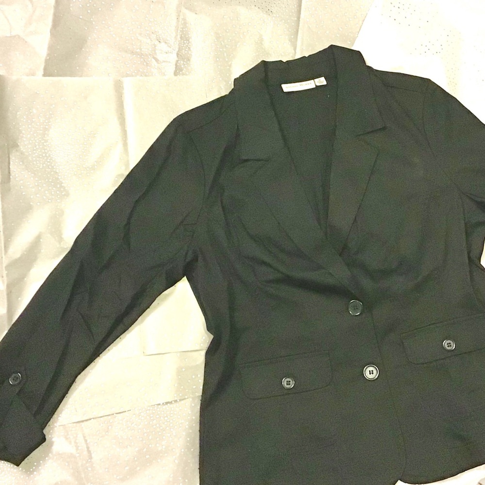 Casual Black Blazer, Size M - NWT